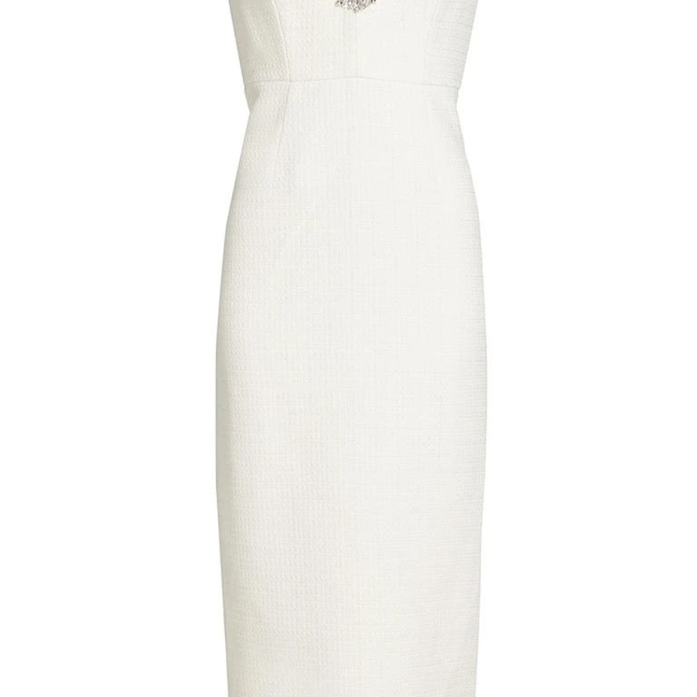 Milly bridal midi embellished dress